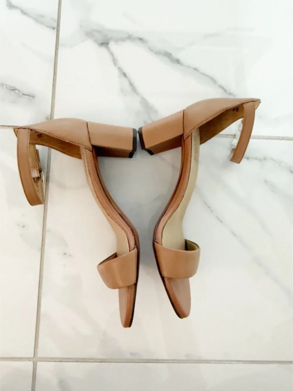 Naturalizer Vera Leather Ankle Strap Dress Sandals in Frappe 7M NWOT - Picture 8 of 12